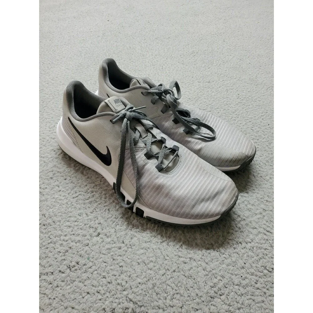 Nike Flex Control 4 White Running Shoes Sneakers Mens Size 9.5